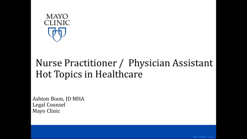 Nurse Practitioner   Physician Assistant Hot Topics In Healthcare