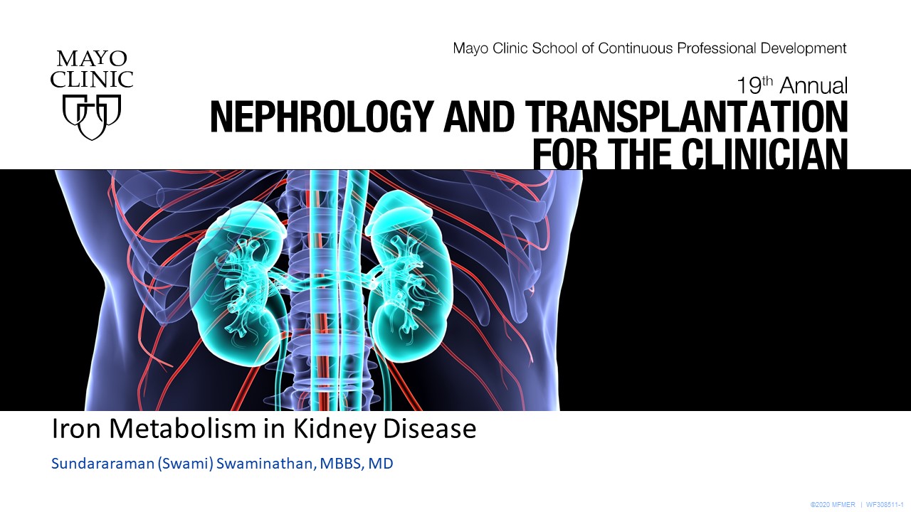 Iron Metabolism in Kidney Disease