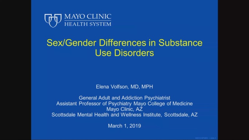 Sex Gender Differences In Substance Use Disorders