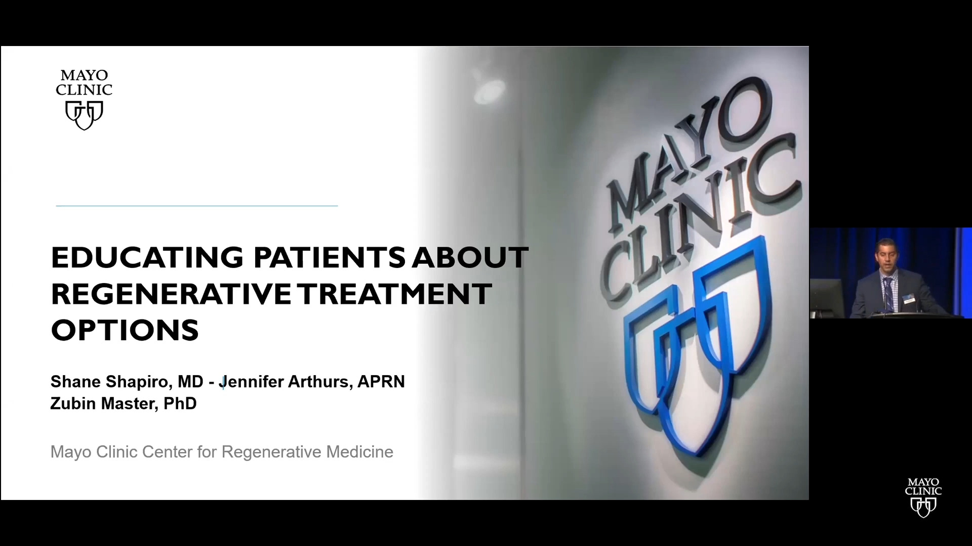 Mayo Clinic Center for Regenerative Medicine Patient Education