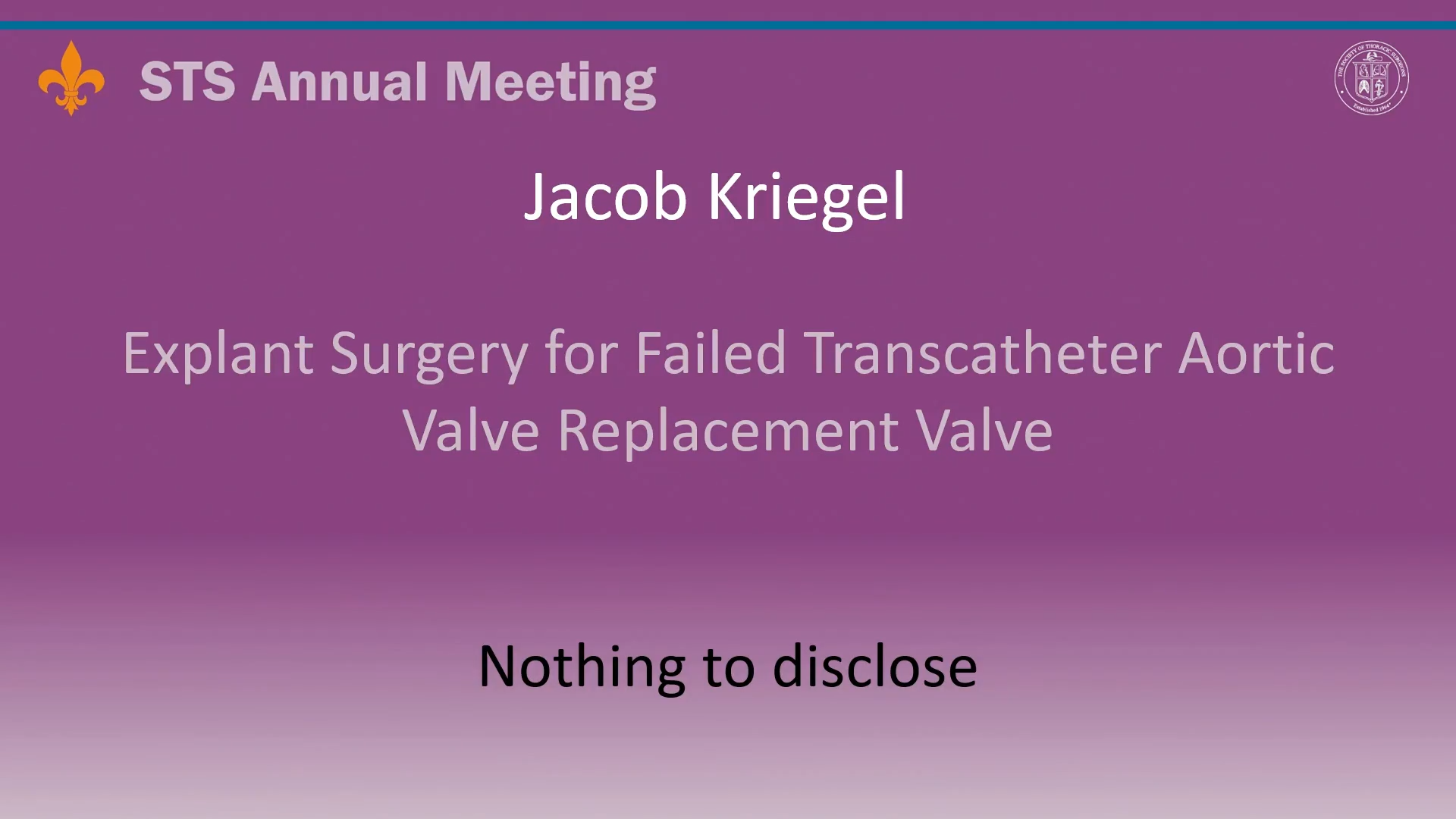 Explant Surgery For Failed Transcatheter Aortic Valve Replacement Valve