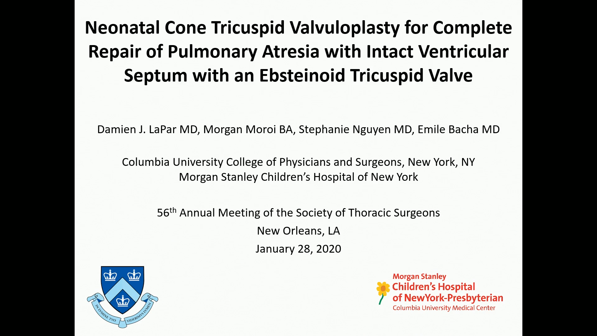 Neonatal Cone Tricuspid Valvuloplasty for Complete Repair of Pulmonary ...